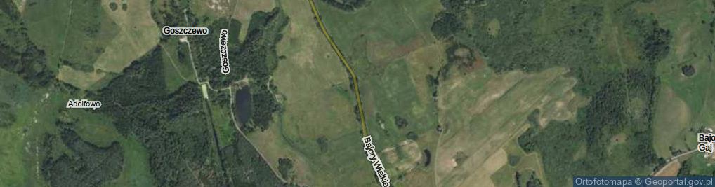 Zdjęcie satelitarne Bajory Wielkie ul.